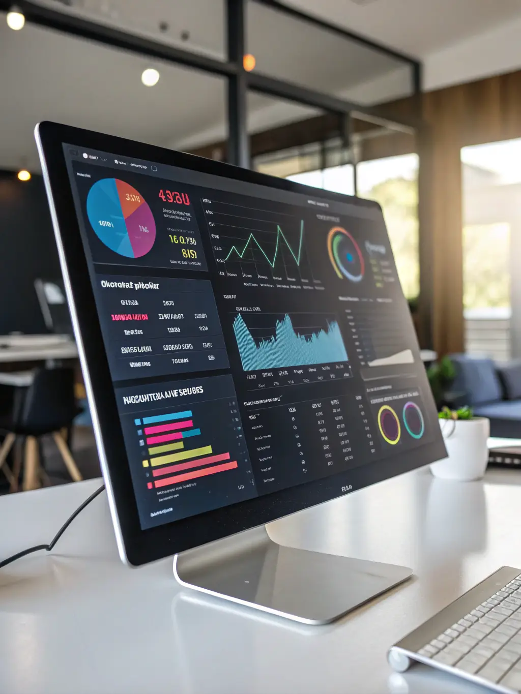 A marketing dashboard showing call analytics, tracking numbers, and detailed call reports, emphasizing transparency and actionable insights.